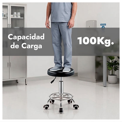 Taburete Profesional Regulable con Ruedas