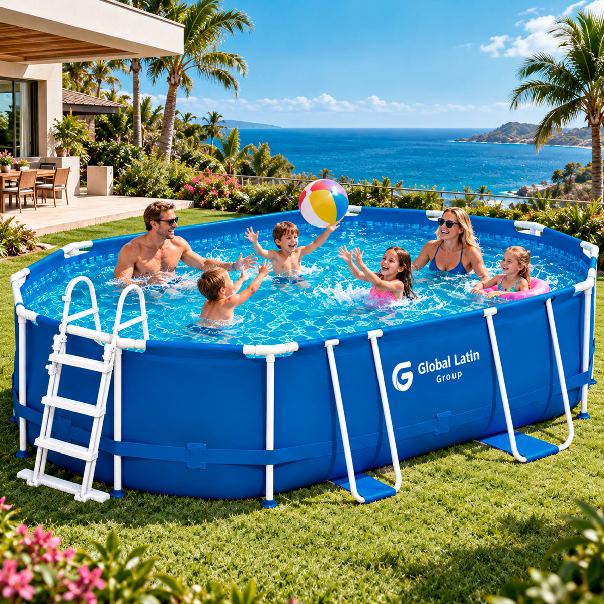 Piscina Estructural 488 cm 11000 Litros con Bomba y Filtro