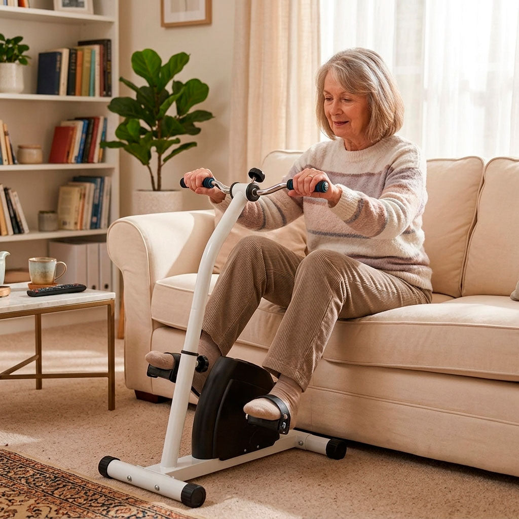 Pedalera de Ejercicio home fitness con Manubrio y Resistencia Ajustable