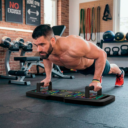 Tabla Multifuncional Flexiones 9 en 1 Entrena Pecho y Brazos