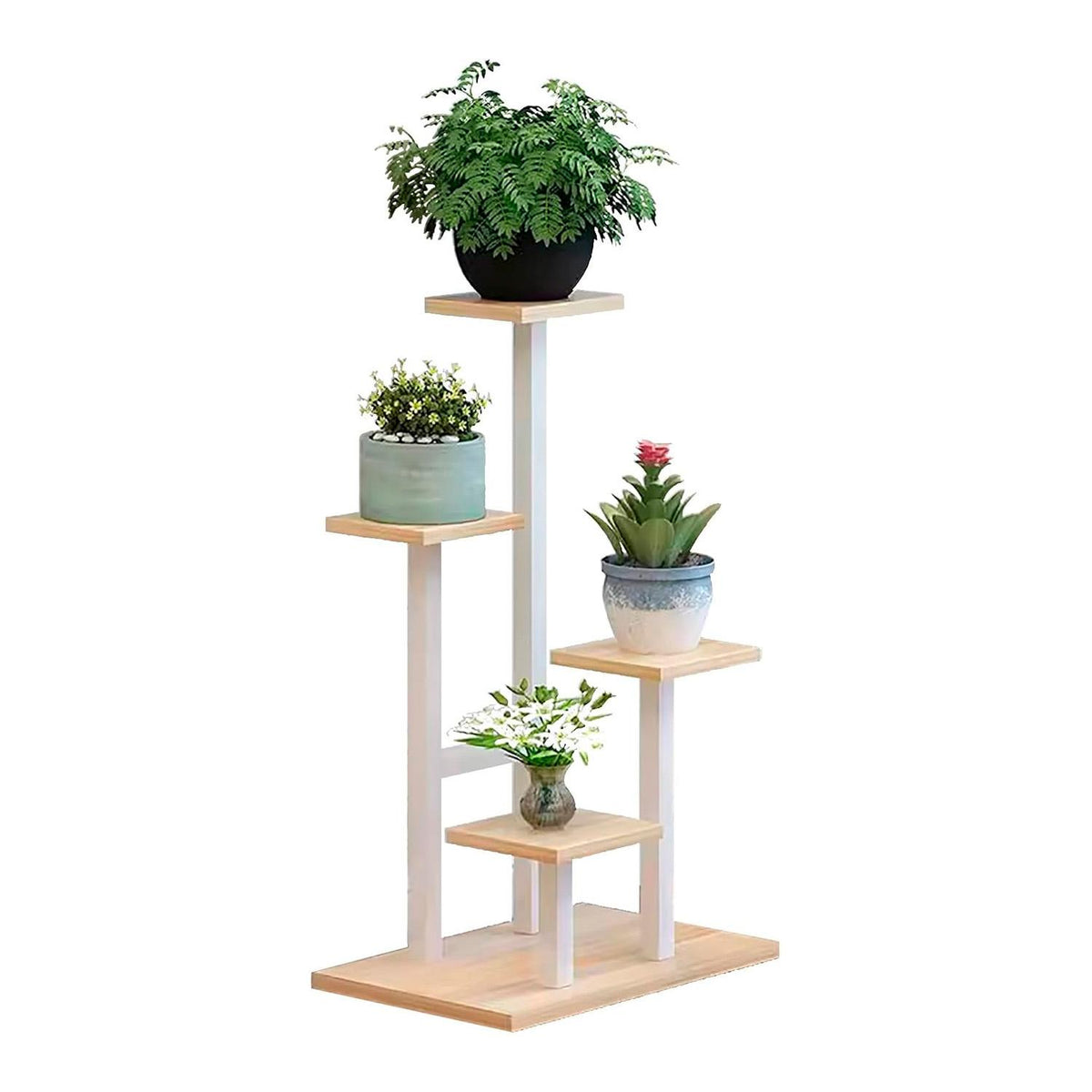 Estante para Plantas de Madera | Soporte Decorativo Multiuso