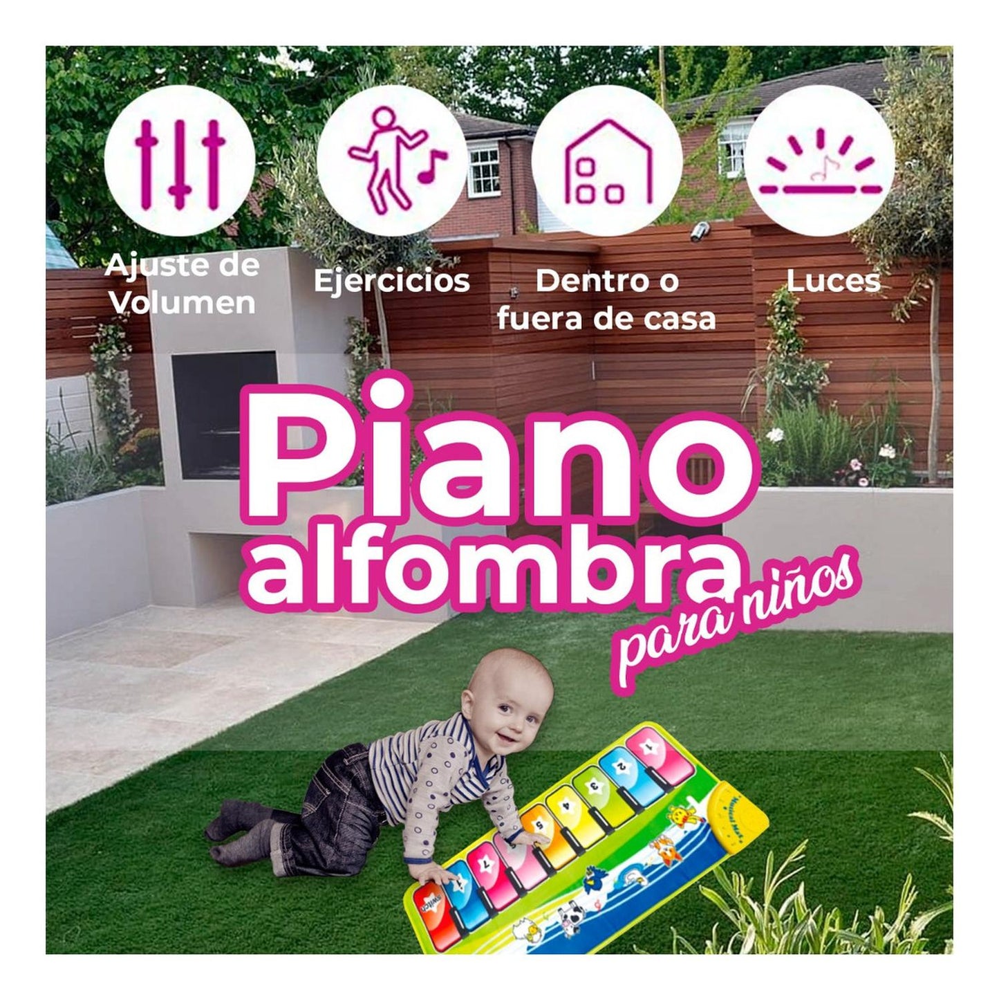 Alfombra De Piano Musicales Para Niños