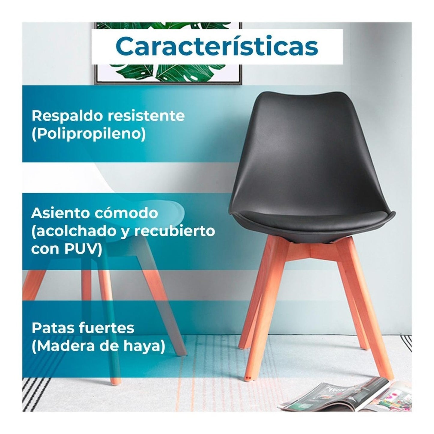 Pack 4 Sillas Eames