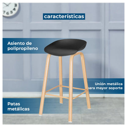 Pack 4 Silla Piso Bar Alto