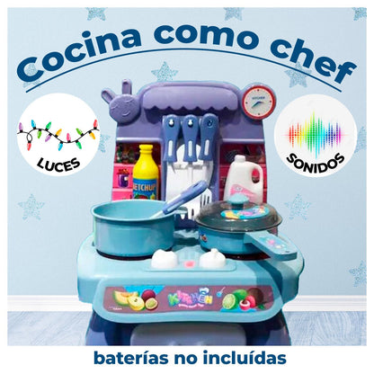 Cocina de Juguete Con Accesorios con Estilo Moderno