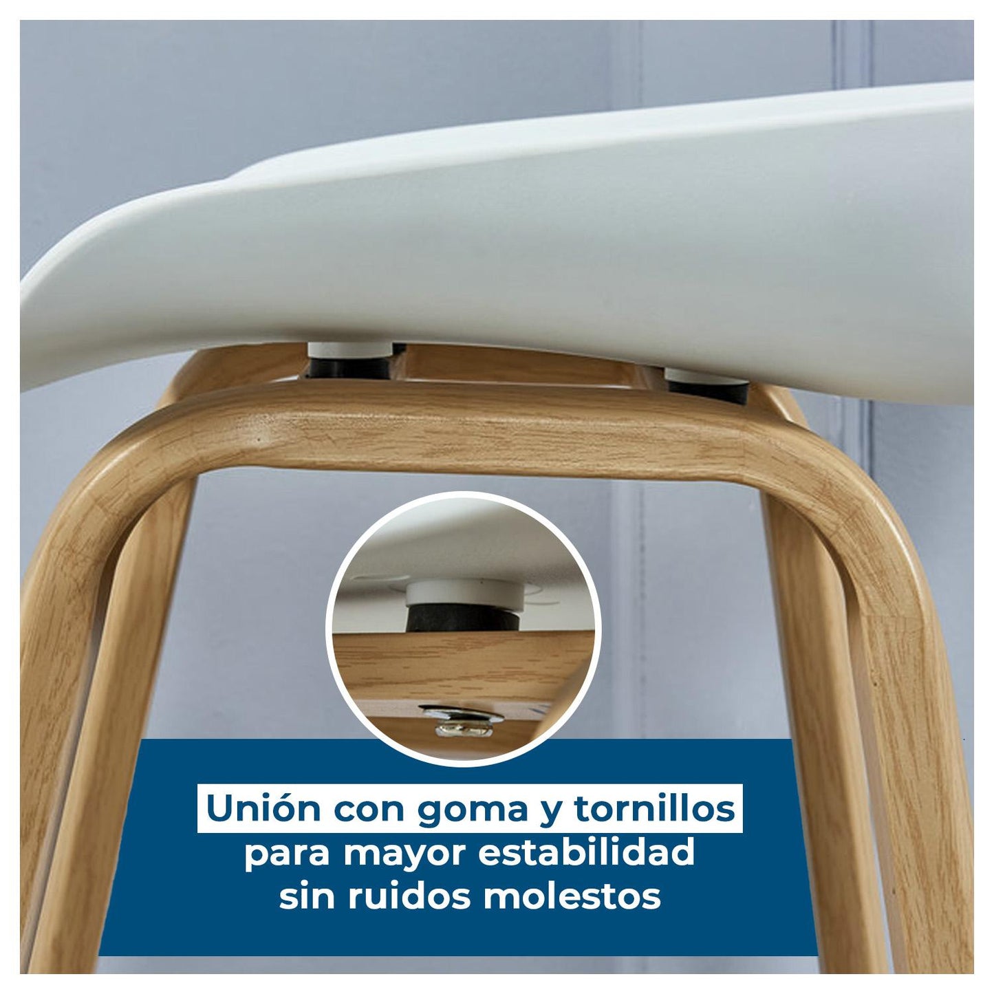 Pack 2 Silla Taburete Altas De Bar