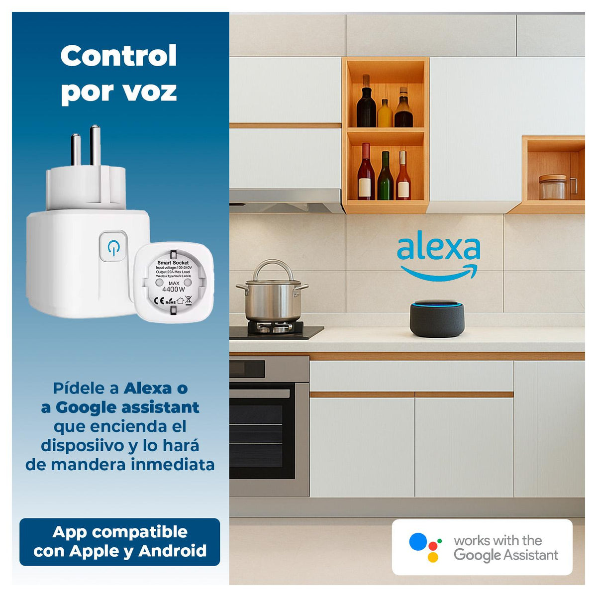 Enchufe Inteligente con Control de Energía y WiFi