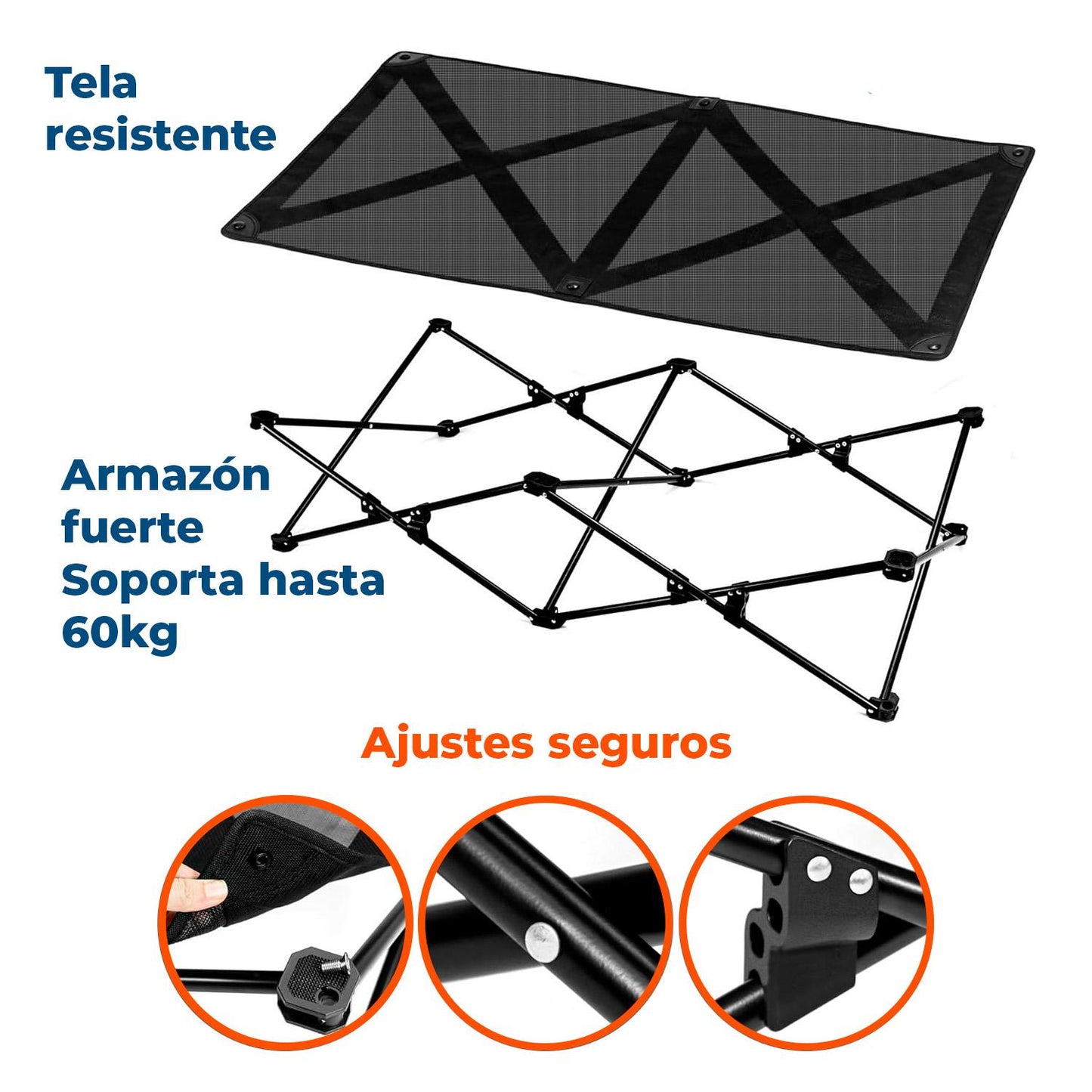 Cama Trampolín Elevada para tu Perro con Malla Transpirable