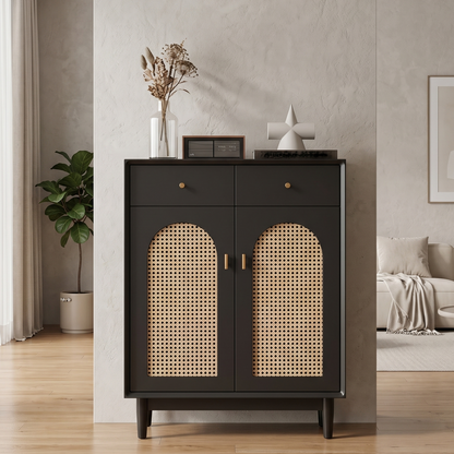 Zapatero de Estilo Vintage Mueble Organizador Cajones y Puertas