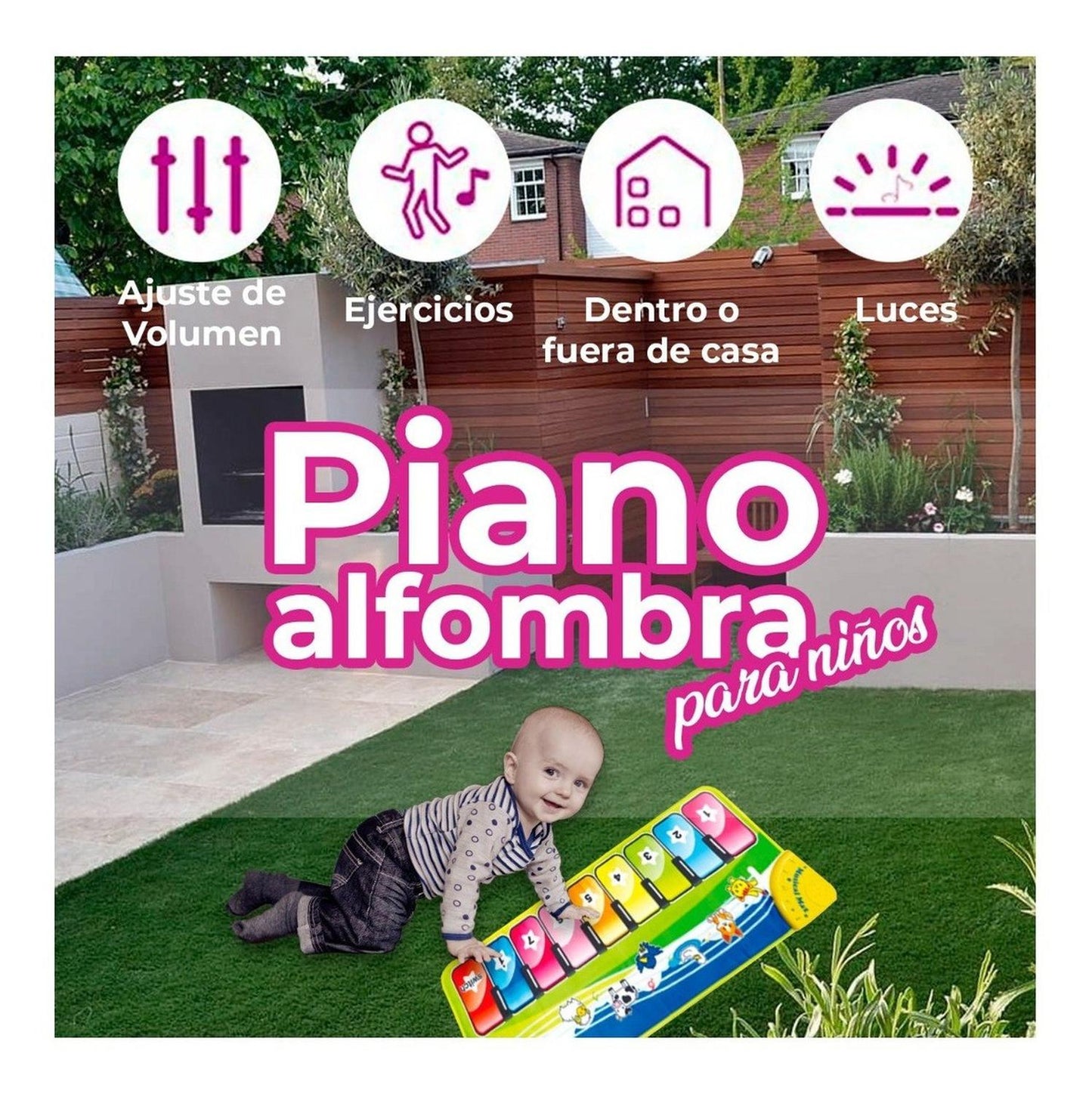 Alfombra De Piano Musicales Para Niños