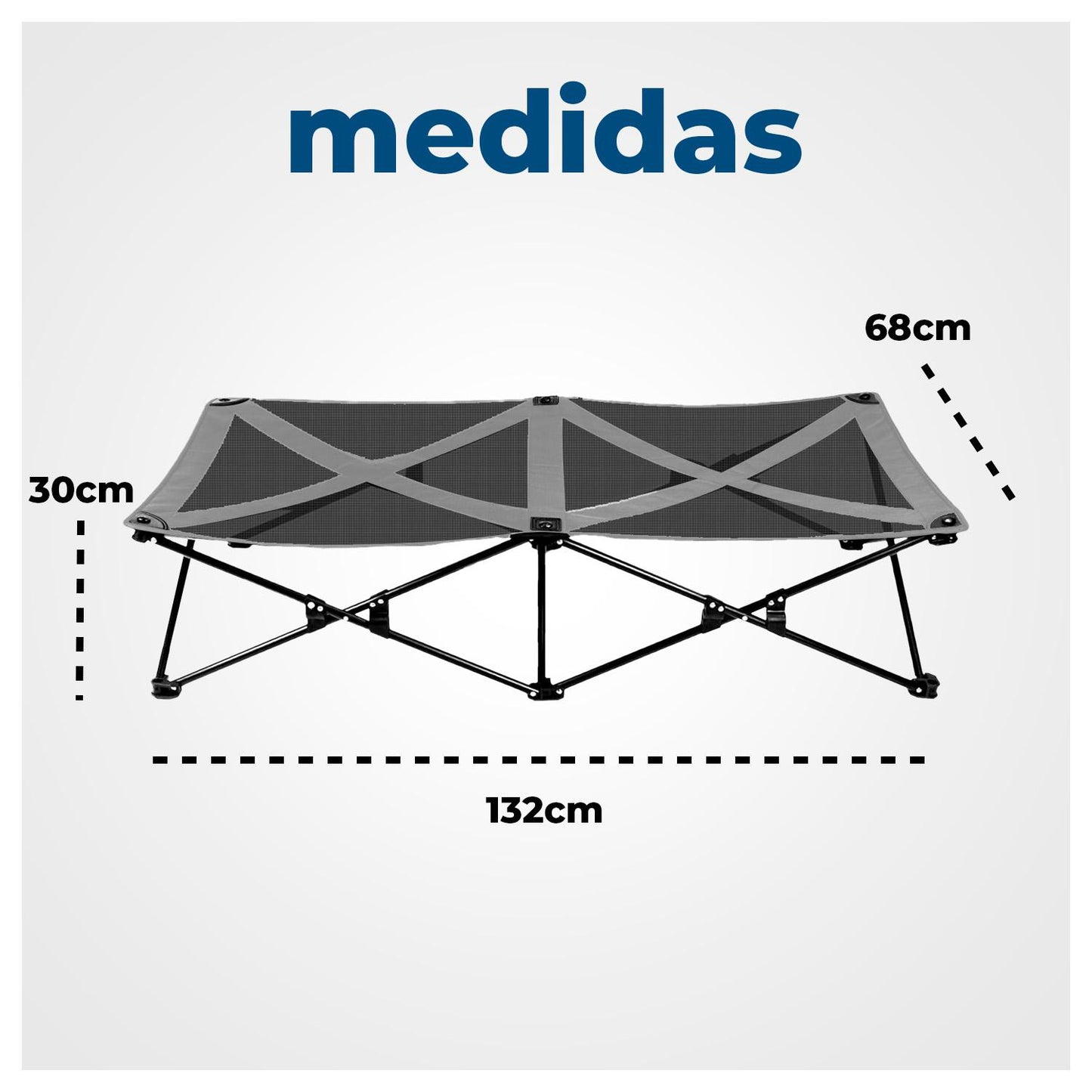 Cama Trampolín Elevada para tu Perro con Malla Transpirable