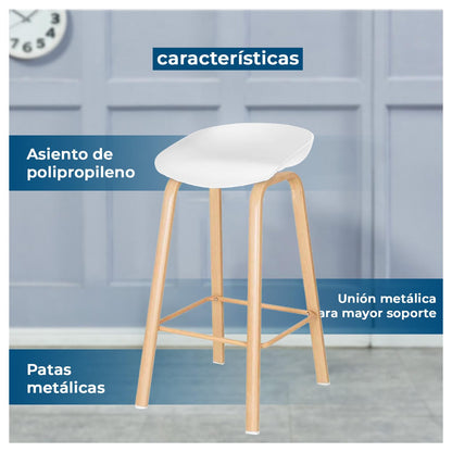 Pack 4 Silla Piso Bar Alto