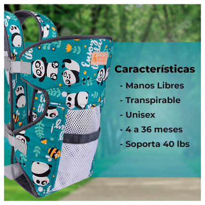 Mochila Portabebe canguro ajustable