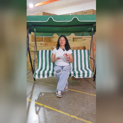 Silla Columpio Para Terraza Al Aire Libre Para 3 Personas