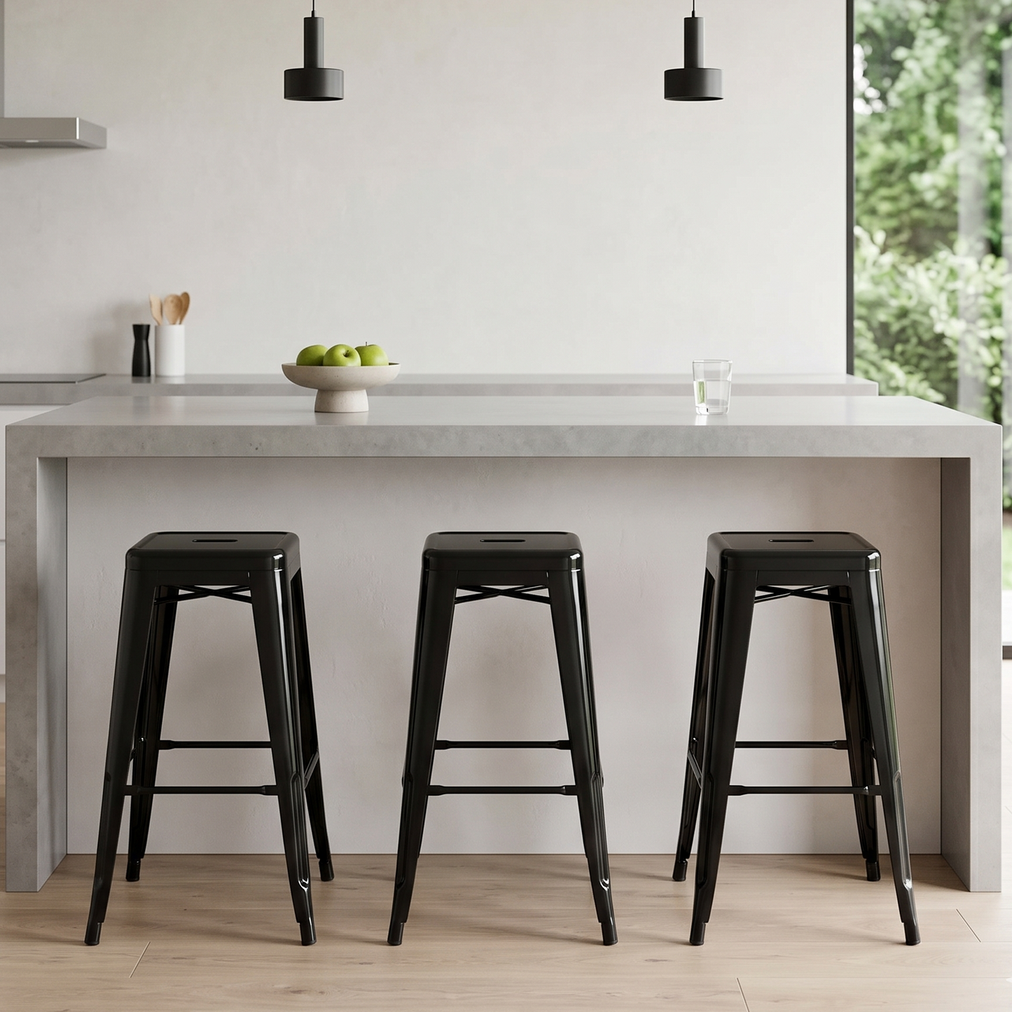 Taburete en Acero Ideal para Bares Cocina y Restaurante